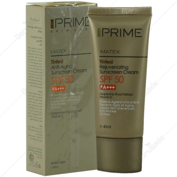 کرم ضد آفتاب جوان کننده SPF50 (رنگی)